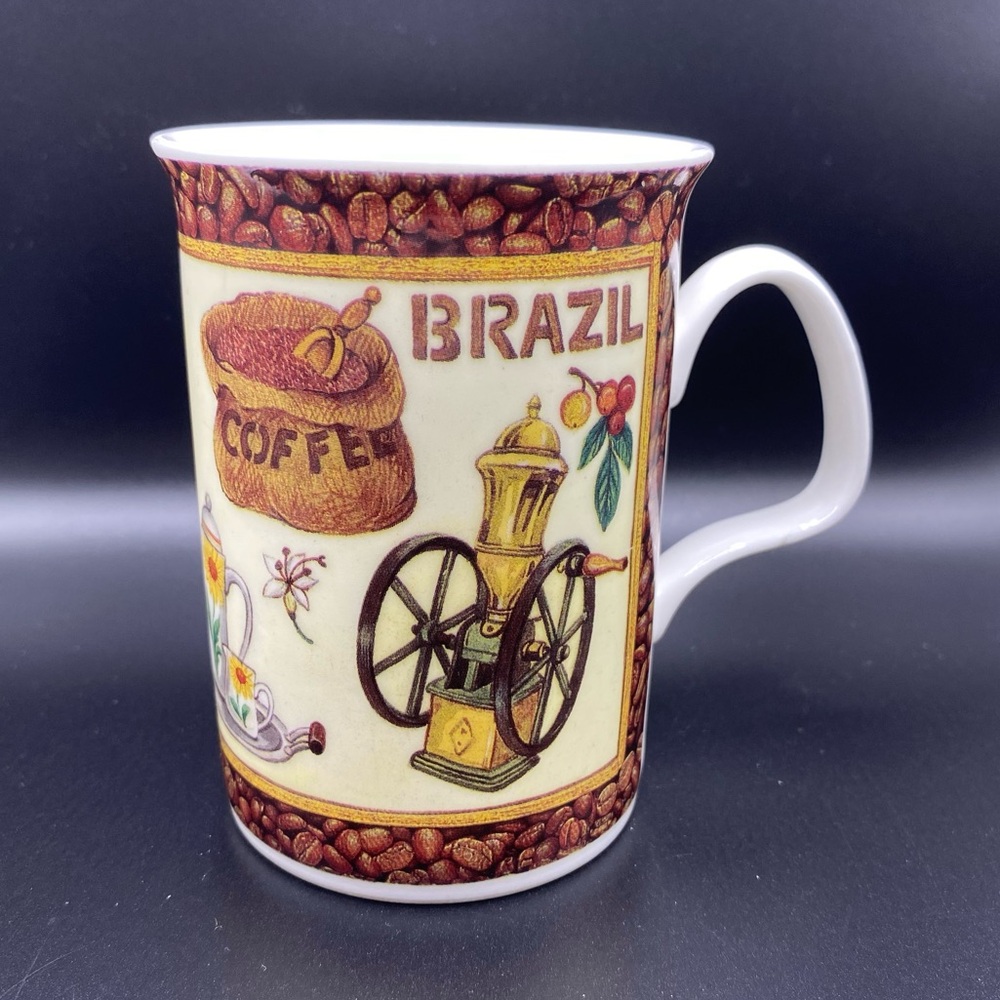 Roy Kirkham England Brazil Vintage 1998 Coffee Mug Fine Bone China 9oz.